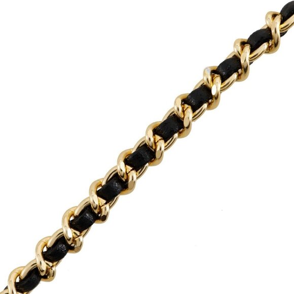 CHANEL Gold Leather Necklace - Picture 4 of 9
